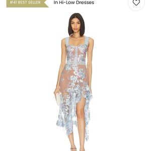 Bronx and Banco Tan Pink Asymmetrical Sundress for Weddings